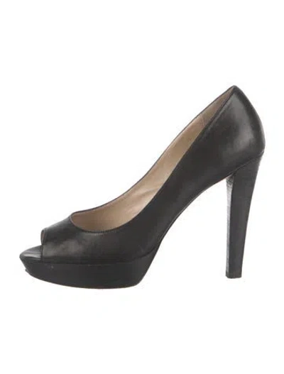 Pre-owned Jean-michel Cazabat Leather Pumps In Black
