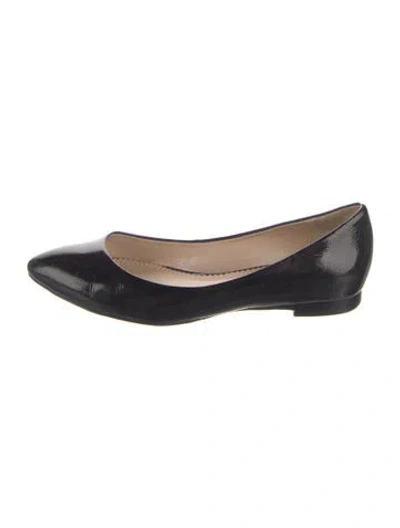 Pre-owned Jean-michel Cazabat Patent Leather Flats In Blue