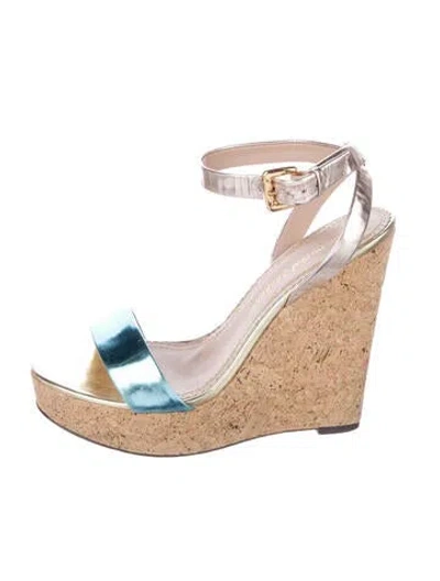 Pre-owned Jean-michel Cazabat Patent Leather Sandals In Multi