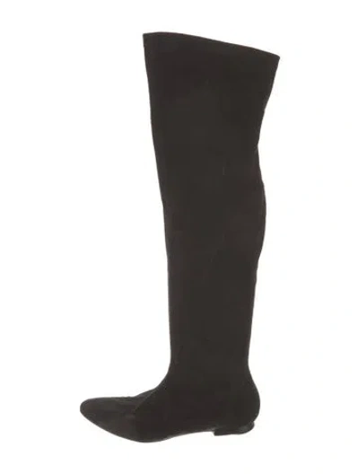 Pre-owned Jean-michel Cazabat Suede Boots In Black