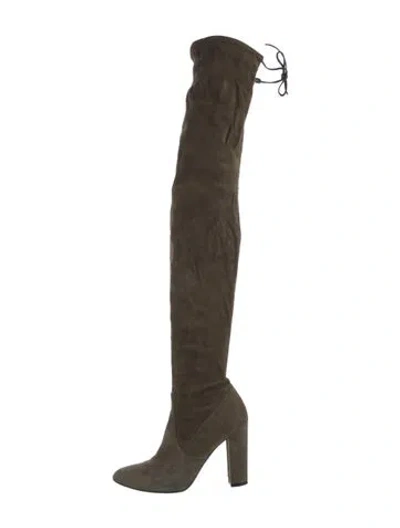 Pre-owned Jean-michel Cazabat Suede Boots In Green