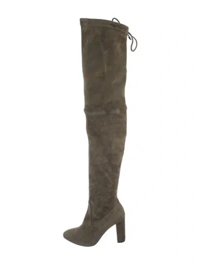 Pre-owned Jean-michel Cazabat Suede Boots In Green