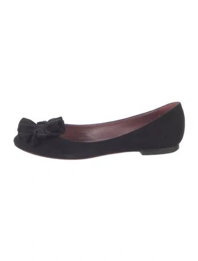 Pre-owned Jean-michel Cazabat Suede Flats In Blue