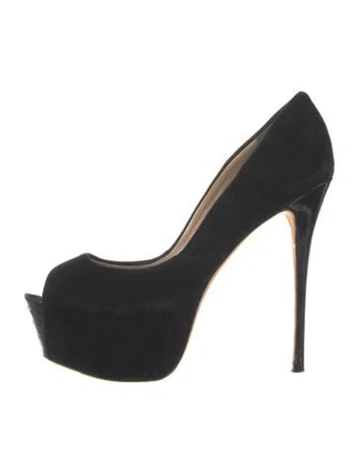 Pre-owned Jean-michel Cazabat Suede Pumps In Black