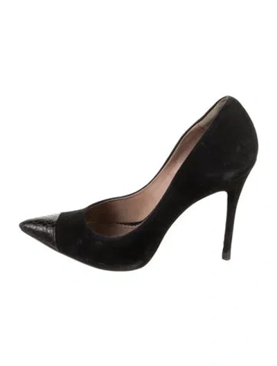 Pre-owned Jean-michel Cazabat Suede Pumps In Black