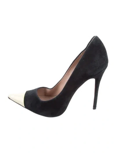 Pre-owned Jean-michel Cazabat Suede Pumps In Black