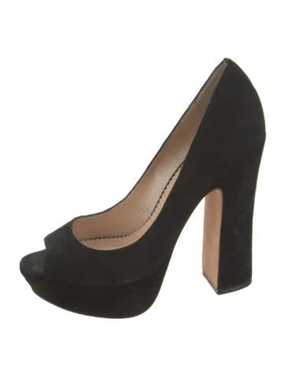 Pre-owned Jean-michel Cazabat Suede Pumps In Black
