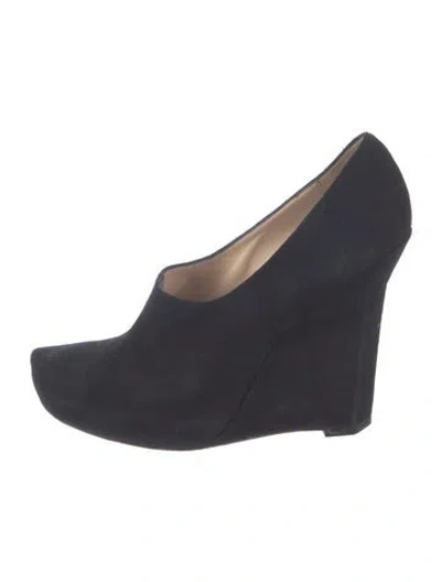 Pre-owned Jean-michel Cazabat Suede Pumps In Blue