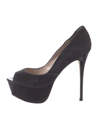 Pre-owned Jean-michel Cazabat Suede Pumps In Blue