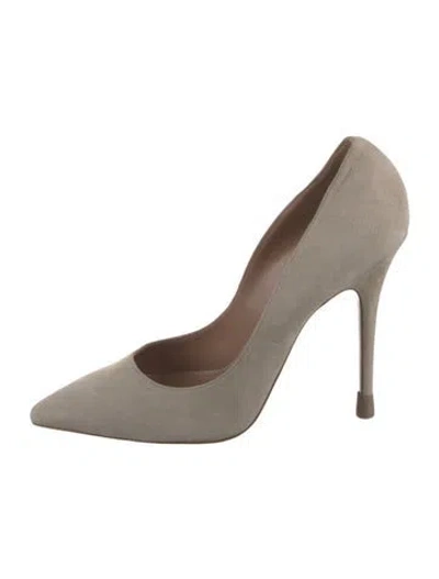 Pre-owned Jean-michel Cazabat Suede Pumps In Gray