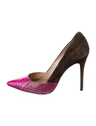 Pre-owned Jean-michel Cazabat Suede Pumps In Multi