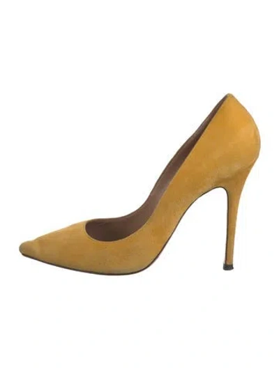 Pre-owned Jean-michel Cazabat Suede Pumps In Neutral