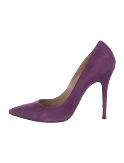 Pre-owned Jean-michel Cazabat Suede Pumps In Purple