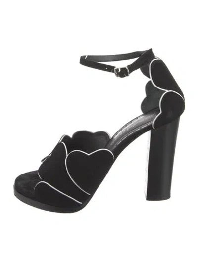 Pre-owned Jean-michel Cazabat Suede Sandals In Black