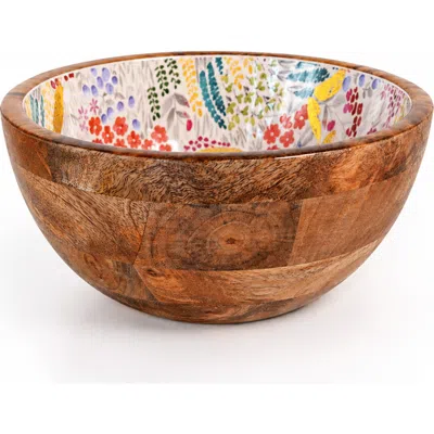 Jeanne Fitz Large Floral Gold Foil Bowl, Medium