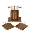 Jeanne Fitz Wood Plus Collection Mini Charcuterie Board, Set Of 8 In Brown