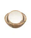 Jeanne Fitz Wood Plus Collection Small And Medium Serving Bowls, Set Of 2 In Brown