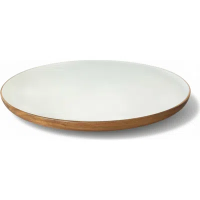 Jeanne Fitz Wood + White Collection Acacia Wood Lazy Susan, 16 Inches