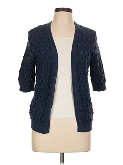 Pre-owned Jeanne Pierre Cardigan Sweater In Blue