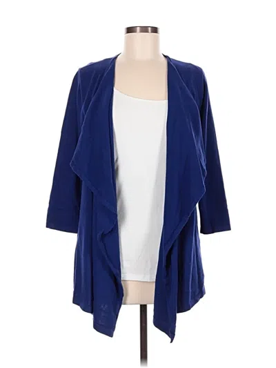 Pre-owned Jeanne Pierre Cardigan Sweater In Blue