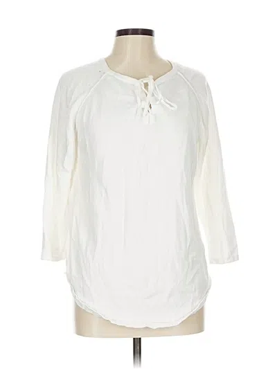 Pre-owned Jeanne Pierre Cardigan Sweater In White