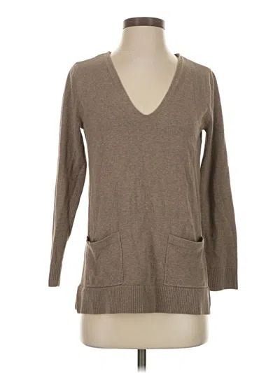 Pre-owned Jeanne Pierre Long Sleeve Top In Brown
