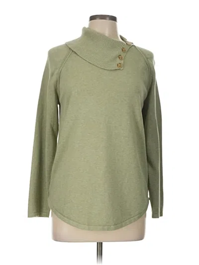 Pre-owned Jeanne Pierre Long Sleeve Turtleneck In Green