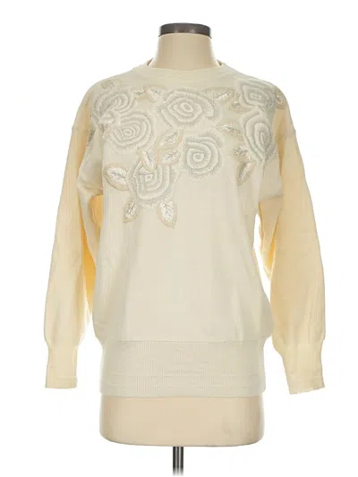 Pre-owned Jeanne Pierre Pullover Sweater In Ivory