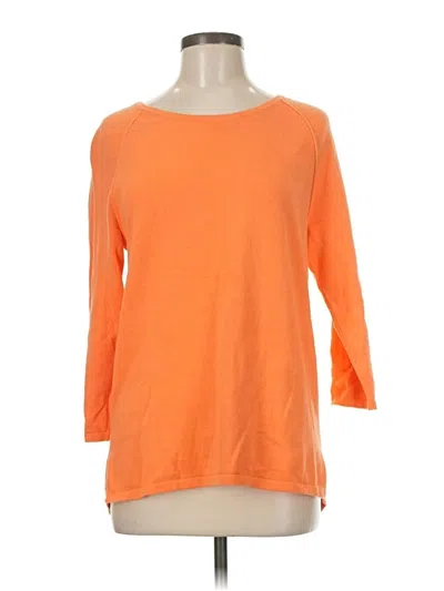 Pre-owned Jeanne Pierre Pullover Sweater In Orange