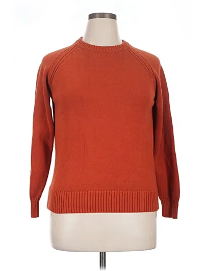 Pre-owned Jeanne Pierre Pullover Sweater In Orange