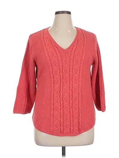 Pre-owned Jeanne Pierre Pullover Sweater In Red