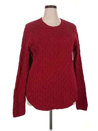 Pre-owned Jeanne Pierre Pullover Sweater In Red