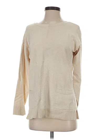 Pre-owned Jeanne Pierre Pullover Sweater In Tan