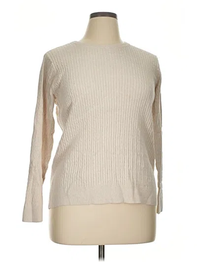 Pre-owned Jeanne Pierre Pullover Sweater In Tan