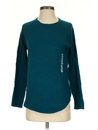 Pre-owned Jeanne Pierre Pullover Sweater In Teal