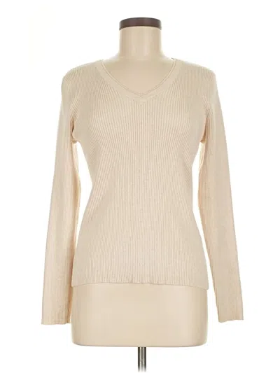 Pre-owned Jeanne Pierre Pullover Sweater In White