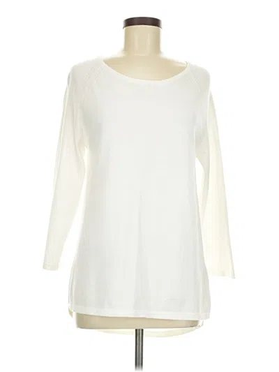 Pre-owned Jeanne Pierre Pullover Sweater In White