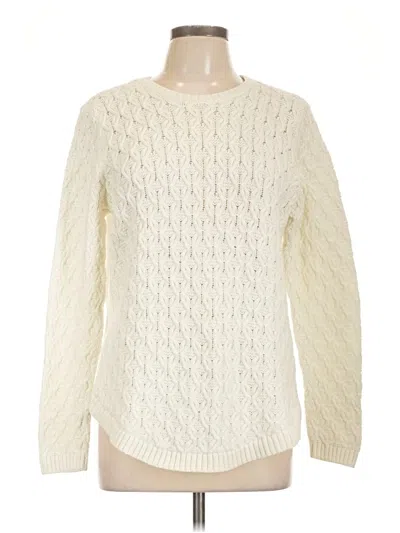 Pre-owned Jeanne Pierre Pullover Sweater In White