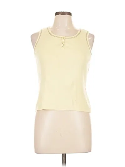 Pre-owned Jeanne Pierre Sleeveless T-shirt In Yellow