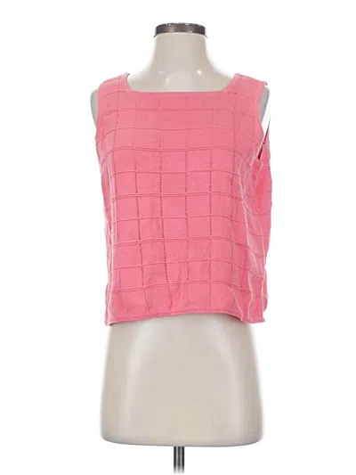Pre-owned Jeanne Pierre Sweater Vest In Pink
