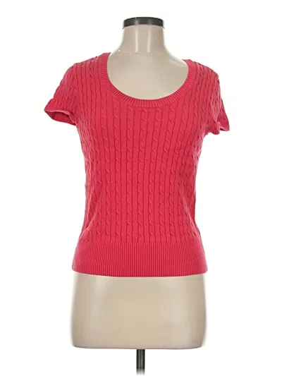 Pre-owned Jeanne Pierre Sweater Vest In Red