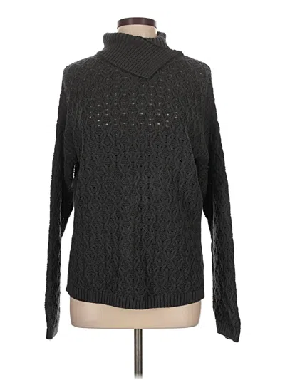 Pre-owned Jeanne Pierre Turtleneck Sweater In Black