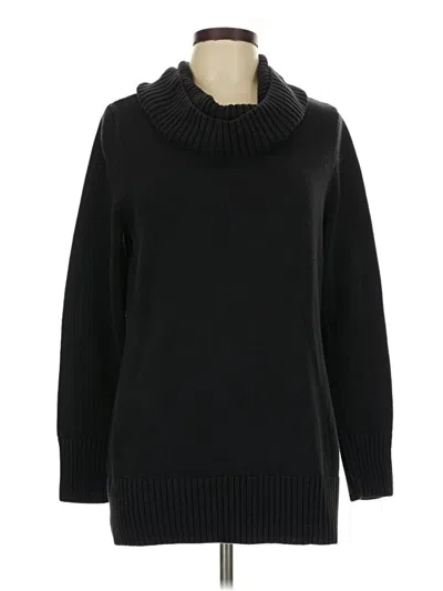 Pre-owned Jeanne Pierre Turtleneck Sweater In Black