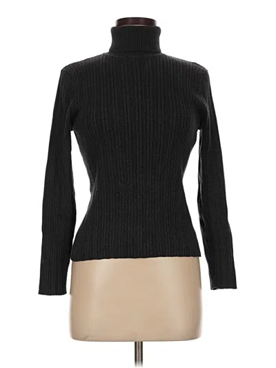 Pre-owned Jeanne Pierre Turtleneck Sweater In Black