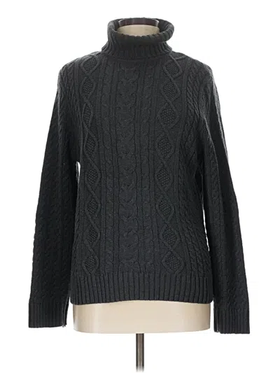 Pre-owned Jeanne Pierre Turtleneck Sweater In Black