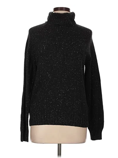 Pre-owned Jeanne Pierre Turtleneck Sweater In Black
