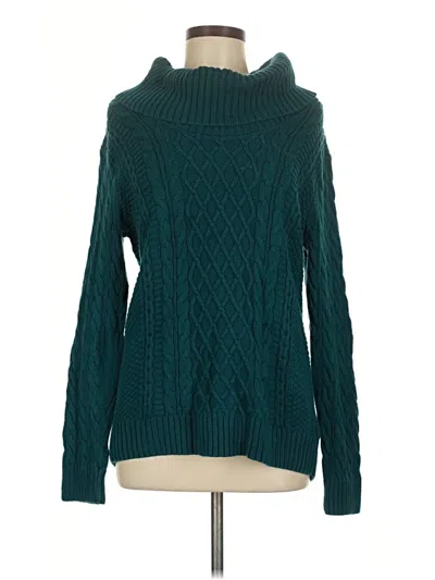 Pre-owned Jeanne Pierre Turtleneck Sweater In Blue