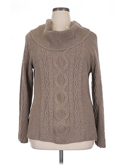 Pre-owned Jeanne Pierre Turtleneck Sweater In Brown