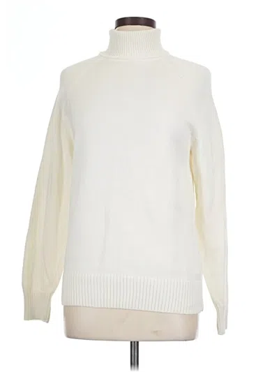 Pre-owned Jeanne Pierre Turtleneck Sweater In Ivory