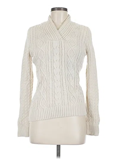 Pre-owned Jeanne Pierre Turtleneck Sweater In Ivory